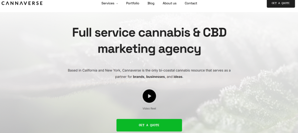 CANNAVERSE: #10 AMONG TOP 15 CANNABIS MARKETING AGENCIES