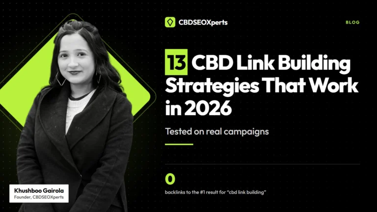 13 CBD Link Building Strategies That Work in 2026 (Tested on Real Campaigns)