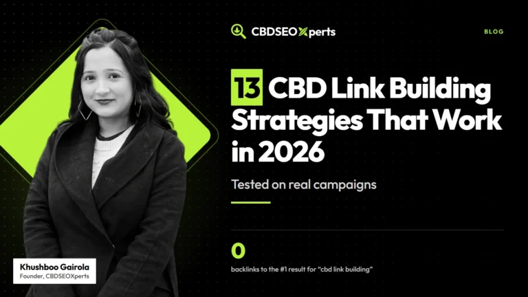 13 CBD Link Building Strategies That Work in 2026 (Tested on Real Campaigns)
