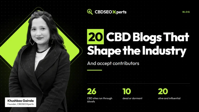 20 CBD Blogs That Shape the Industry (and Accept Contributors)