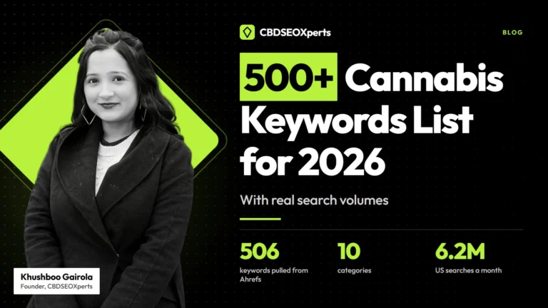 500+ Cannabis Keywords List for 2026 (With Real Search Volumes)