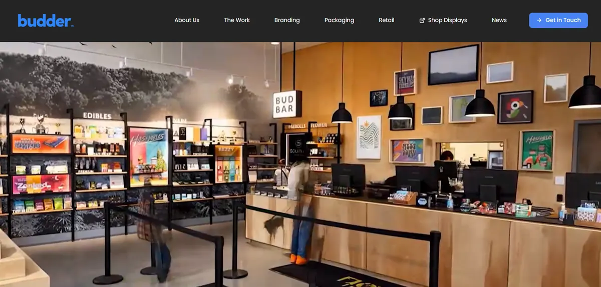 Budder Creative homepage screenshot