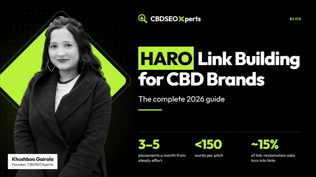 HARO Link Building for CBD Brands: The Complete 2026 Guide