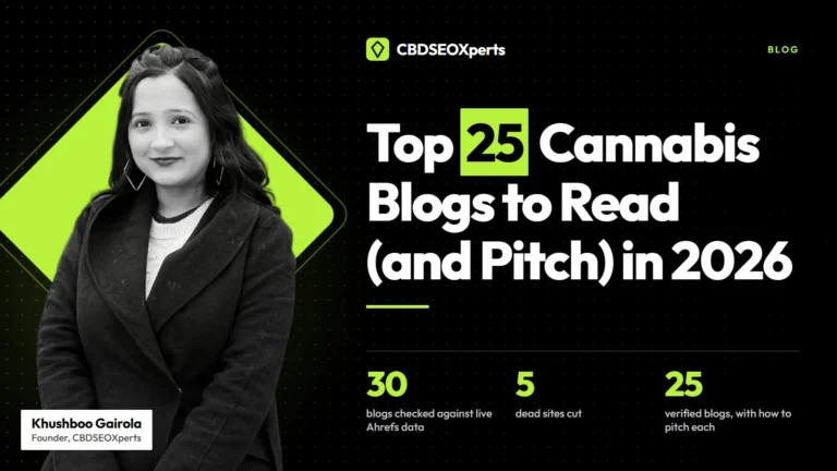 Top 25 Cannabis Blogs to Read (and Pitch) in 2026