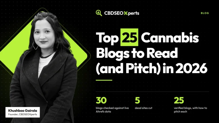 Top 25 Cannabis Blogs to Read (and Pitch) in 2026